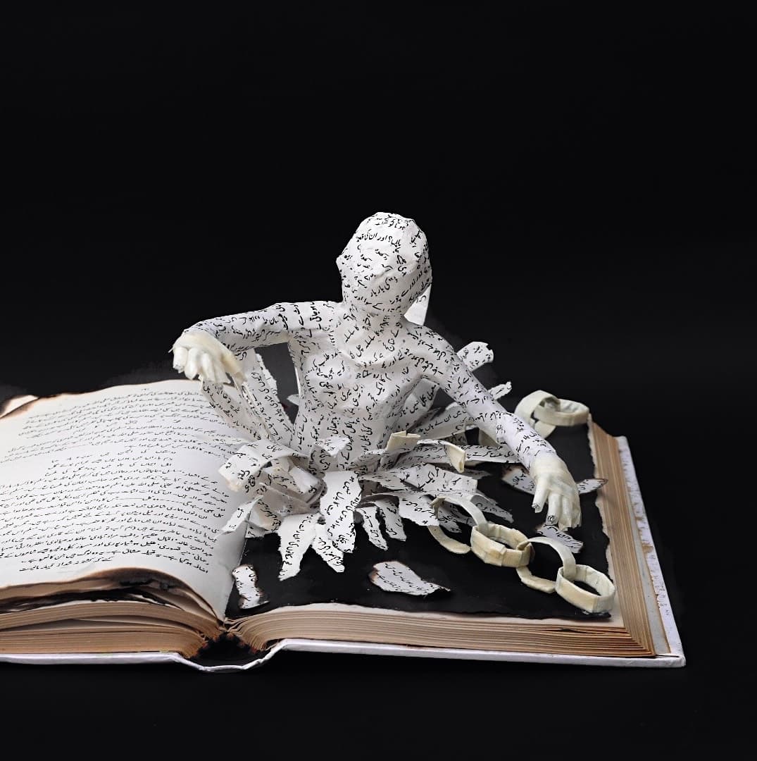 Scripted Shackles finished sculpture